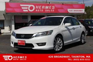 2013 Honda Accord EX-L Sedan 4D in white — used car for sale in Taunton, MA