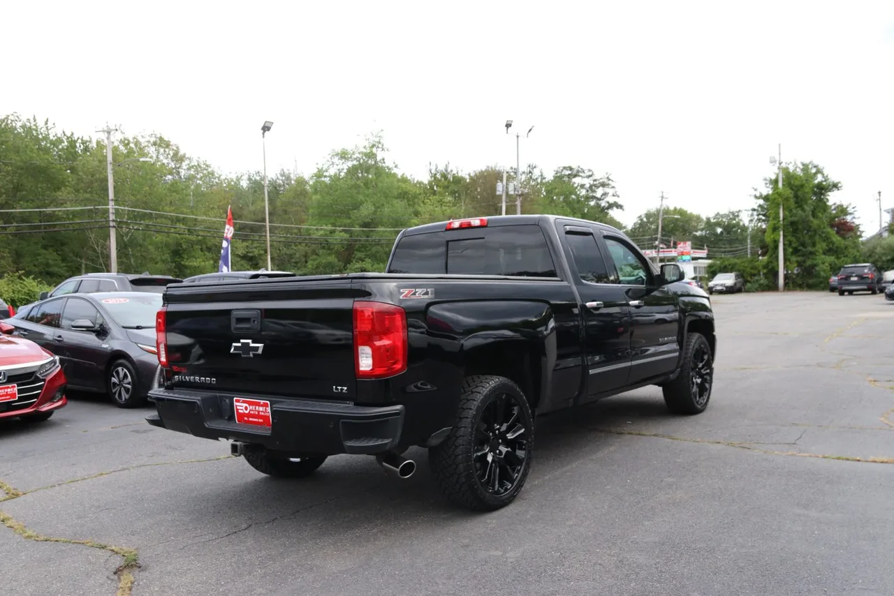 2017 Chevrolet Silverado 1500 Double Cab Z71 LTZ Pickup 4D 6 1/2 ft in black — photo 9 of 35