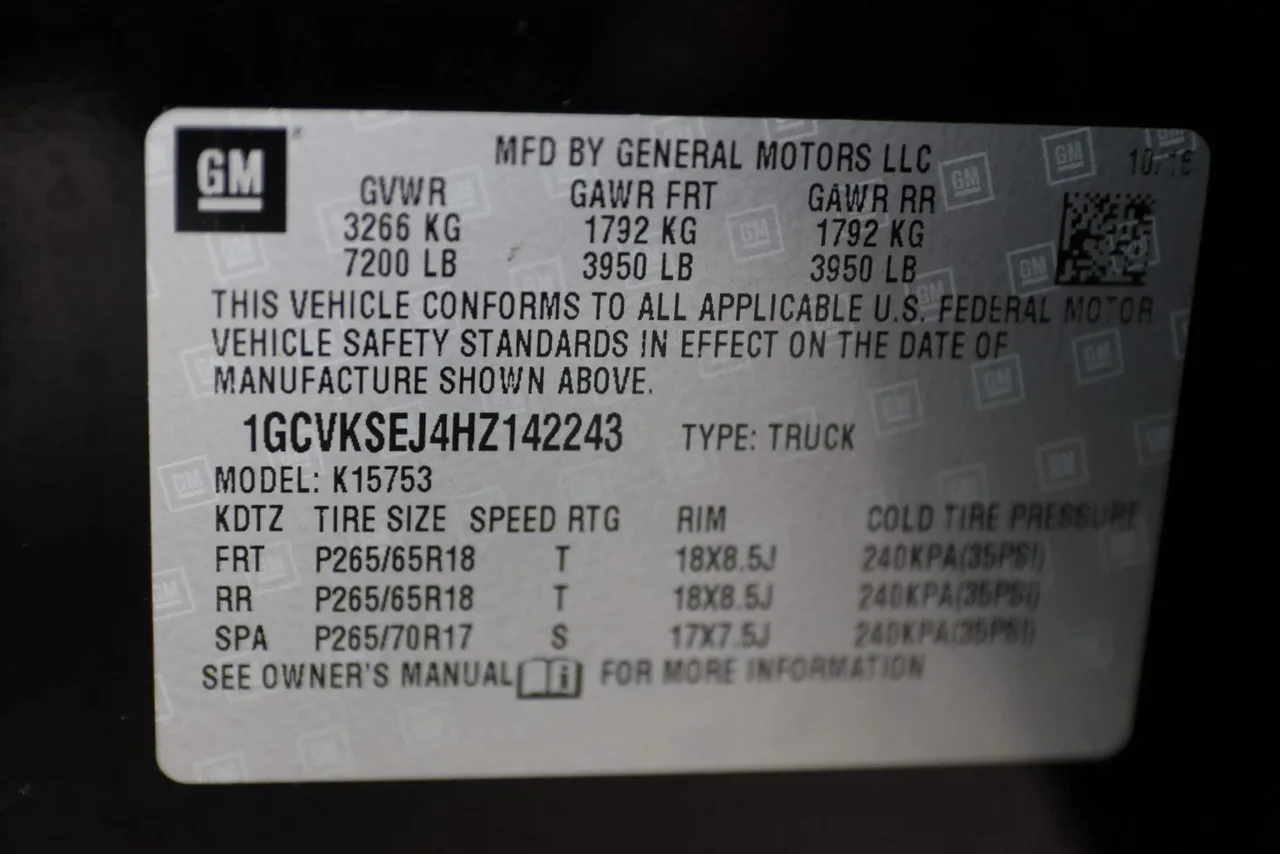 2017 Chevrolet Silverado 1500 Double Cab Z71 LTZ Pickup 4D 6 1/2 ft in black — photo 33 of 35