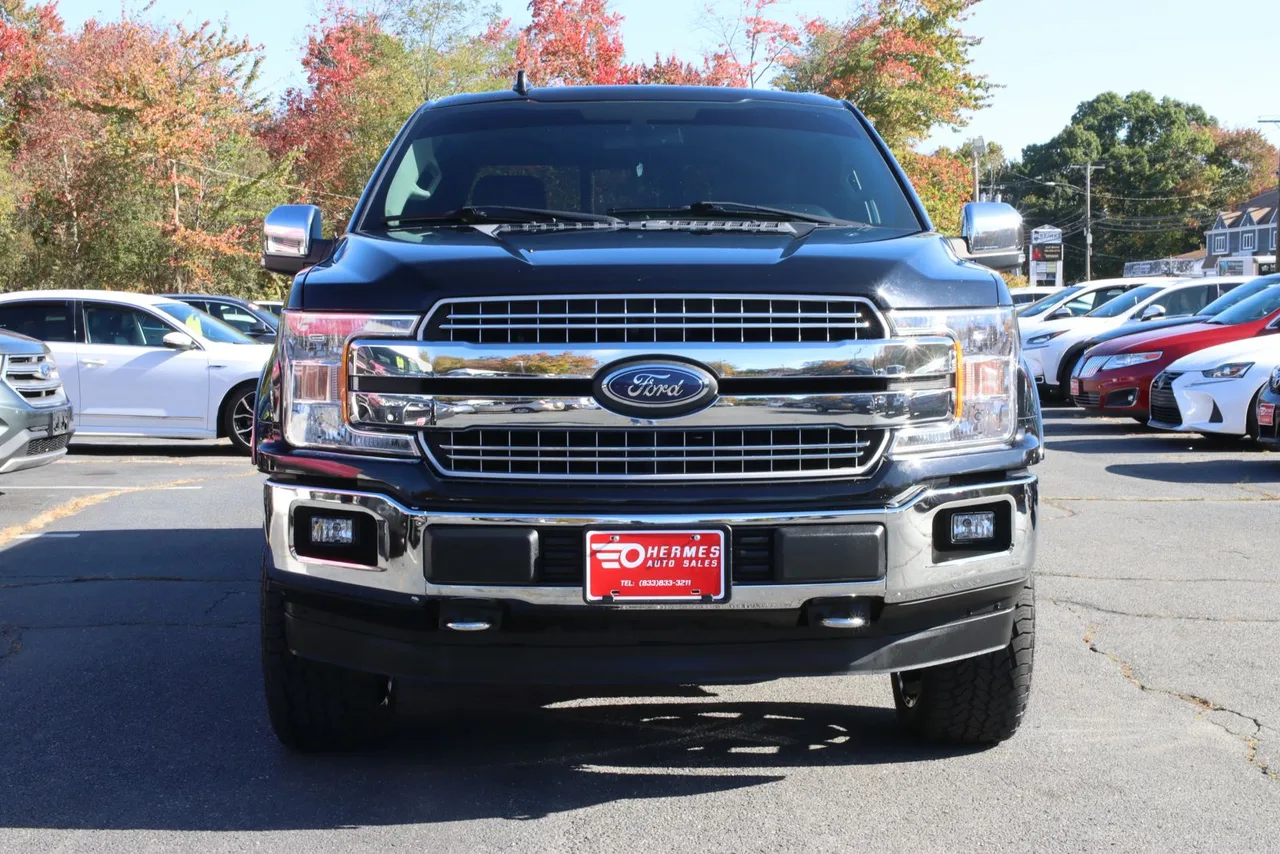 2018 Ford F150 Super Cab Lariat Pickup 4D 6 1/2 ft in black — photo 2 of 43