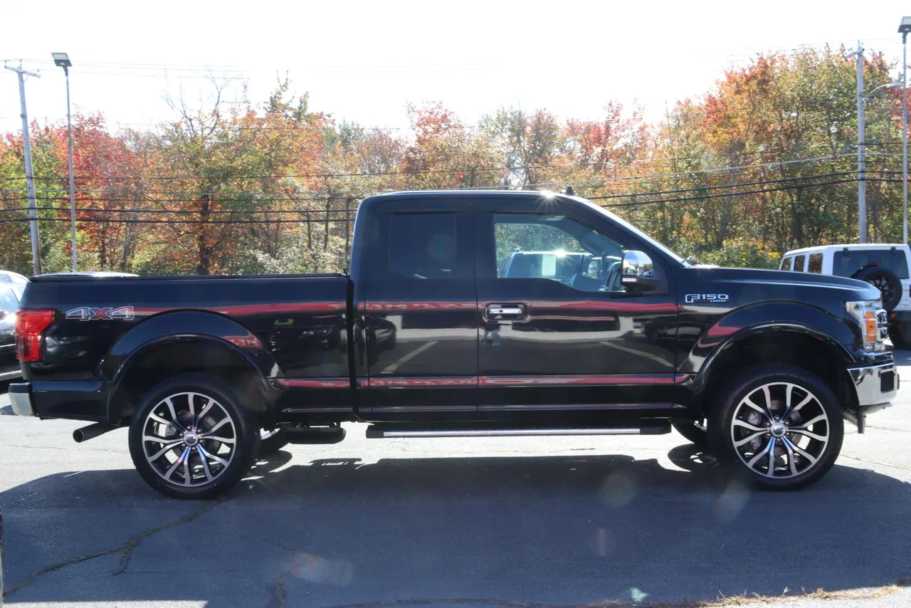 2018 Ford F150 Super Cab Lariat Pickup 4D 6 1/2 ft in black — photo 6 of 43