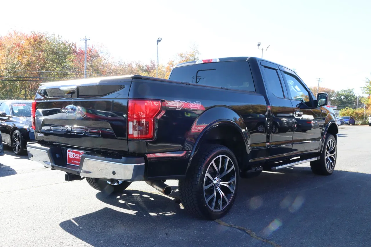 2018 Ford F150 Super Cab Lariat Pickup 4D 6 1/2 ft in black — photo 8 of 43