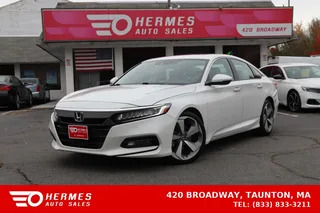 2018 Honda Accord Touring Sedan 4D in white — used car for sale in Taunton, MA