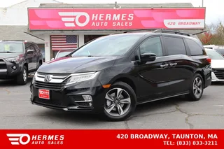 2018 Honda Odyssey Touring Minivan 4D in black — used car for sale in Taunton, MA