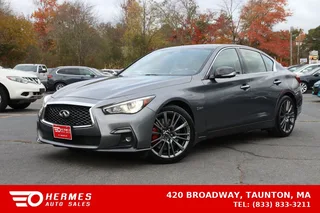 2018 Infiniti Q50 Red Sport 400 Sedan 4D in gray — used car for sale in Taunton, MA