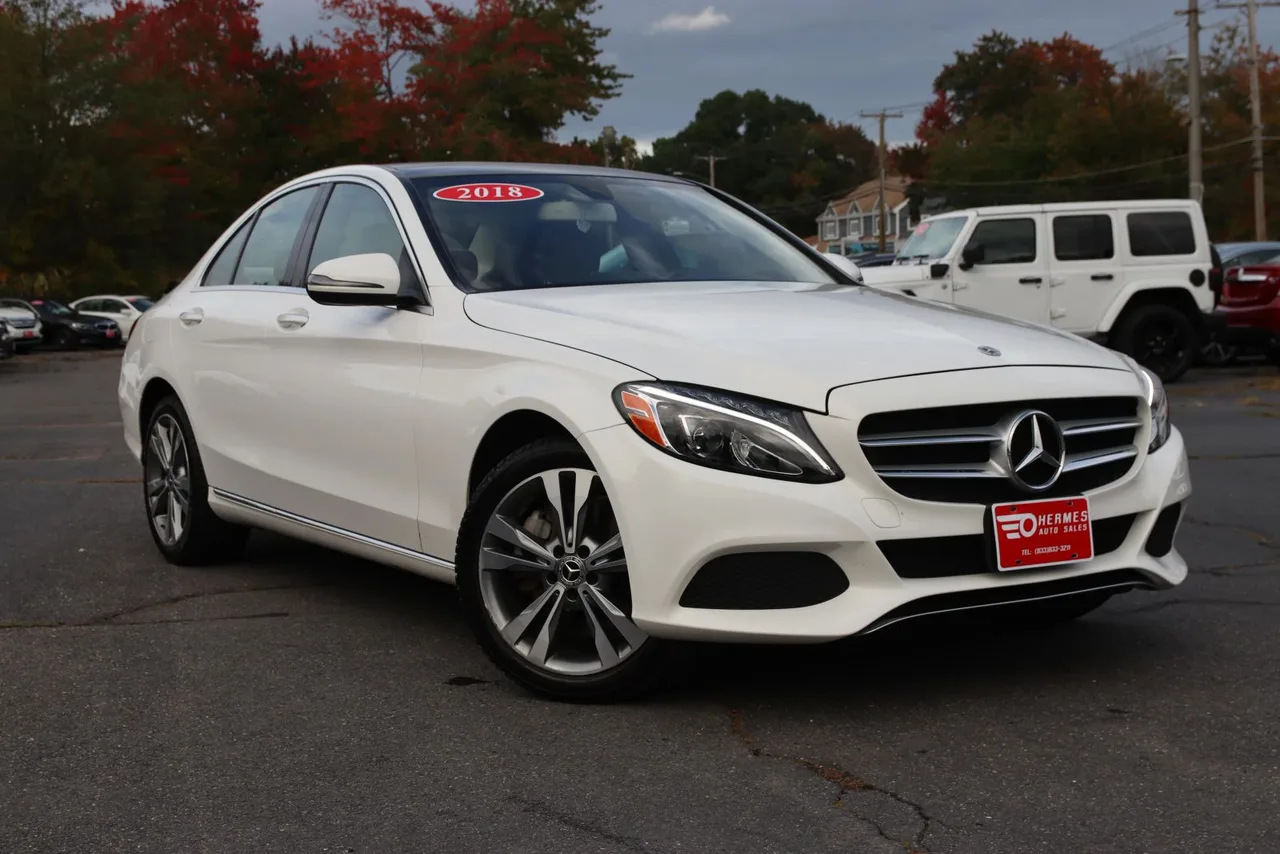 2018 Mercedes-Benz C-Class C 300 4MATIC Sedan 4D in white — photo 3 of 43