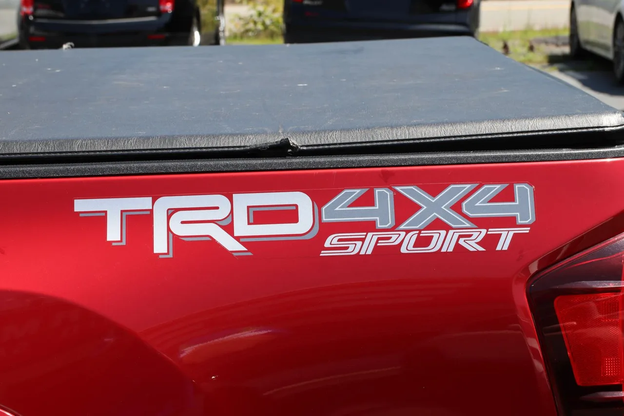 2018 Toyota Tacoma Double Cab TRD Sport Pickup 4D 5 ft in red — photo 8 of 36