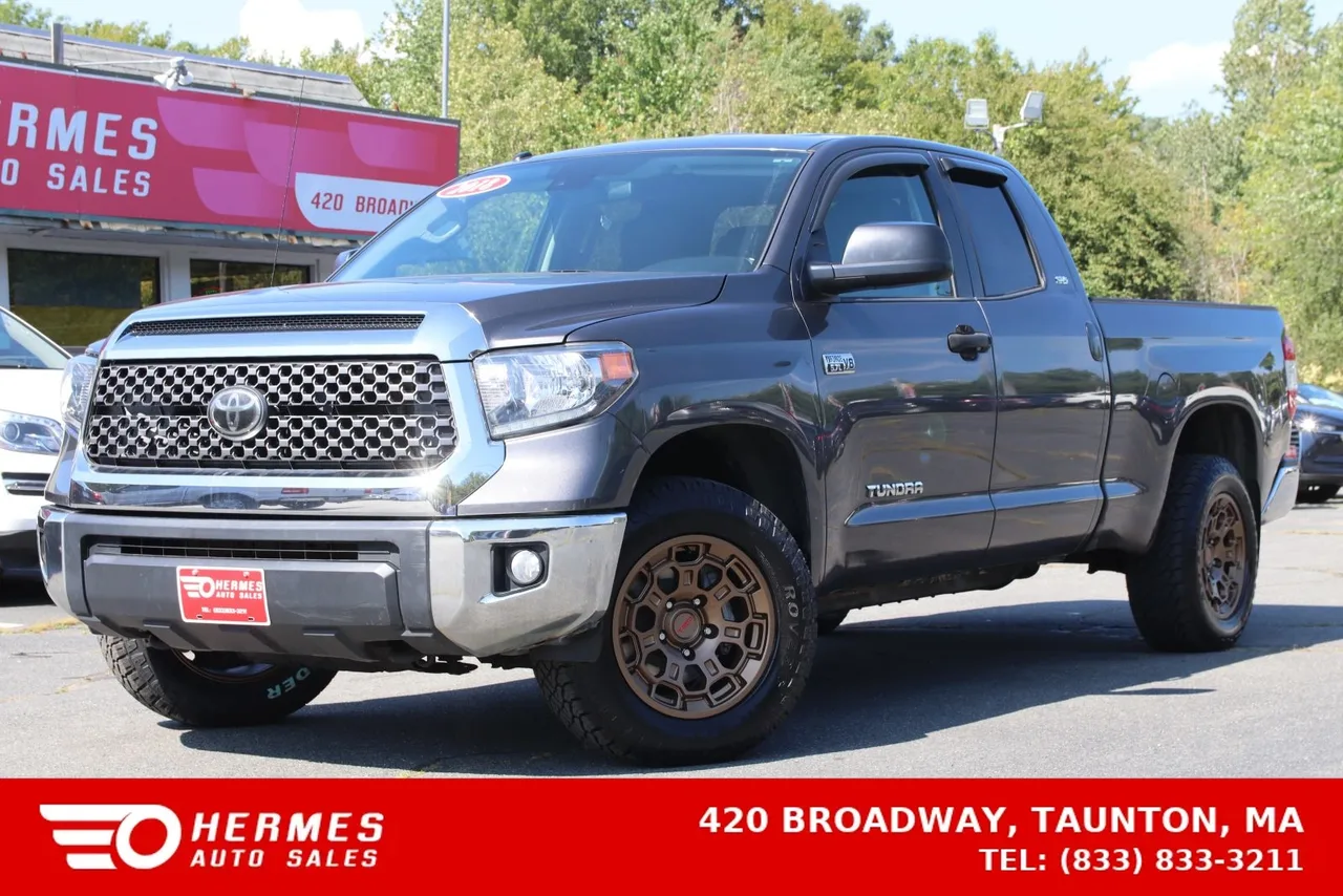 2018 Toyota Tundra Double Cab SR5 Pickup 4D 6 1/2 ft in gray — photo 1 of 31