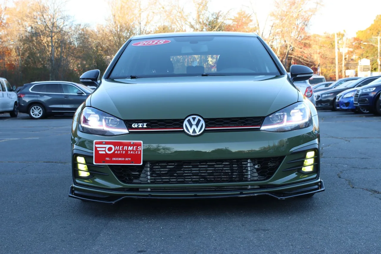 2018 Volkswagen Golf GTI S Hatchback Sedan 4D in green — photo 2 of 41