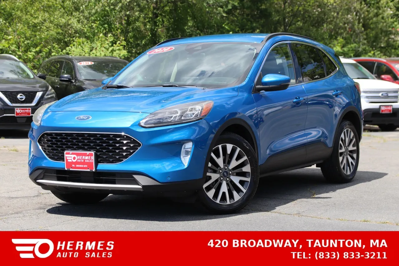 2020 Ford Escape Titanium Sport Utility 4D in blue — photo 1 of 31