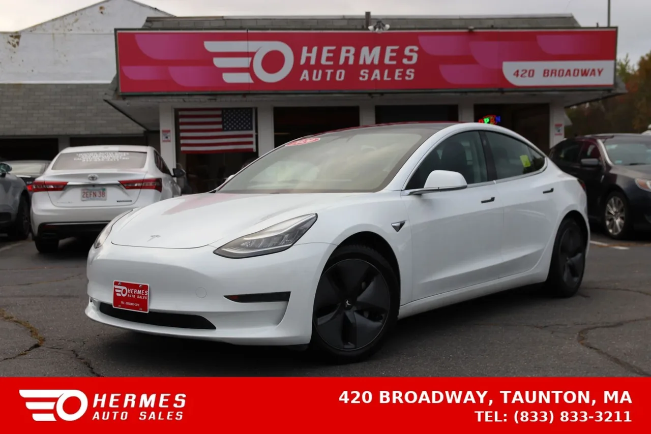 2020 Tesla Model 3 Long Range Sedan 4D in white — photo 1 of 33