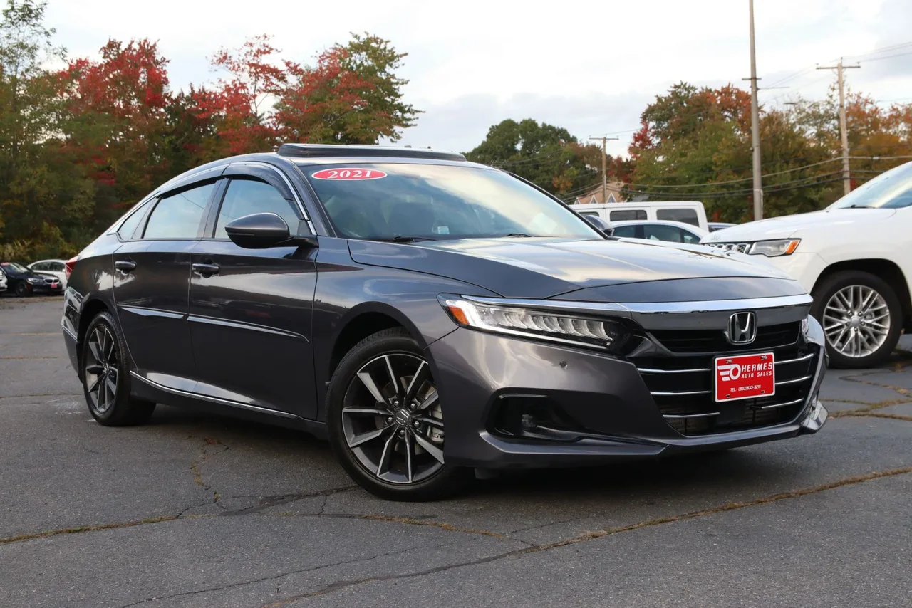 2021 Honda Accord EX-L Sedan 4D in gray — photo 3 of 29