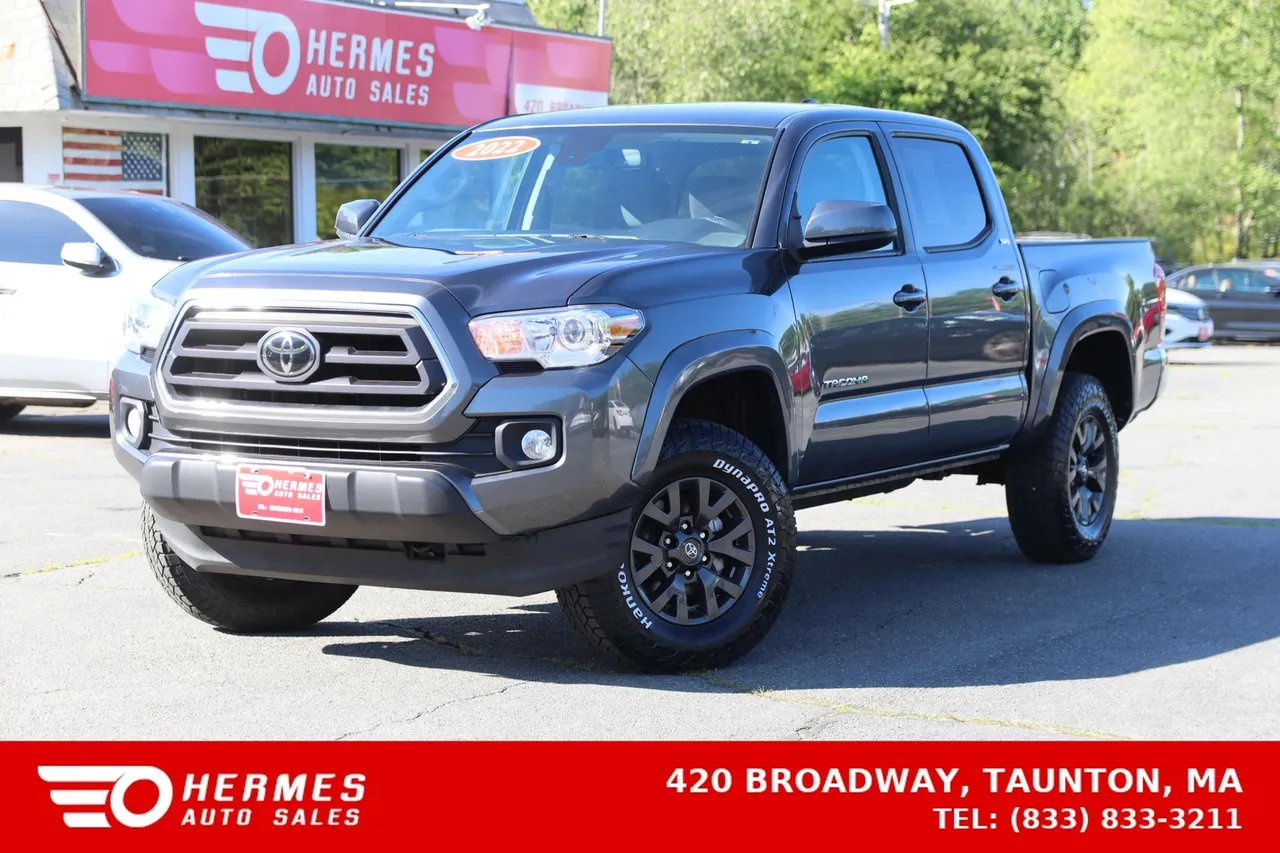 2022 Toyota Tacoma Double Cab SR5 Pickup 4D 5 ft in gray — photo 1 of 30