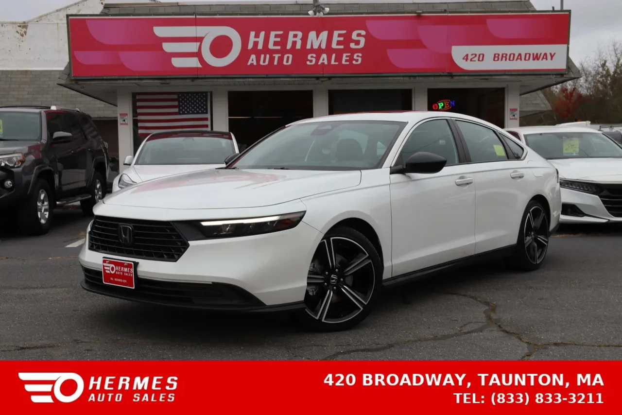 2023 Honda Accord Hybrid Sport Sedan 4D in white — photo 1 of 36